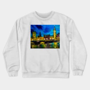 London. Big-Ben tower Crewneck Sweatshirt